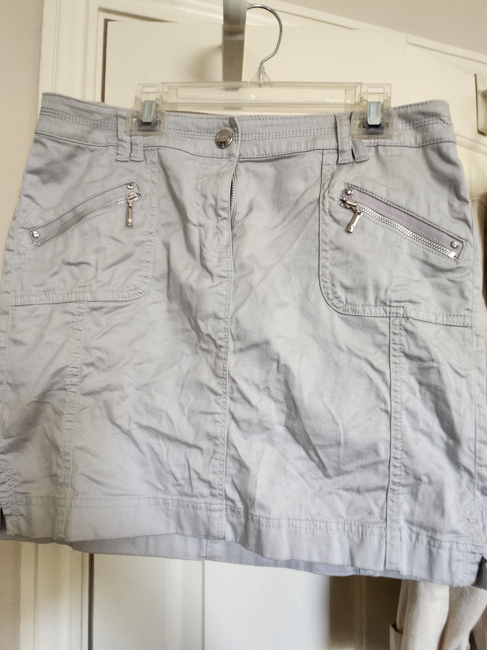 White House Black Market Light Gray Shorts